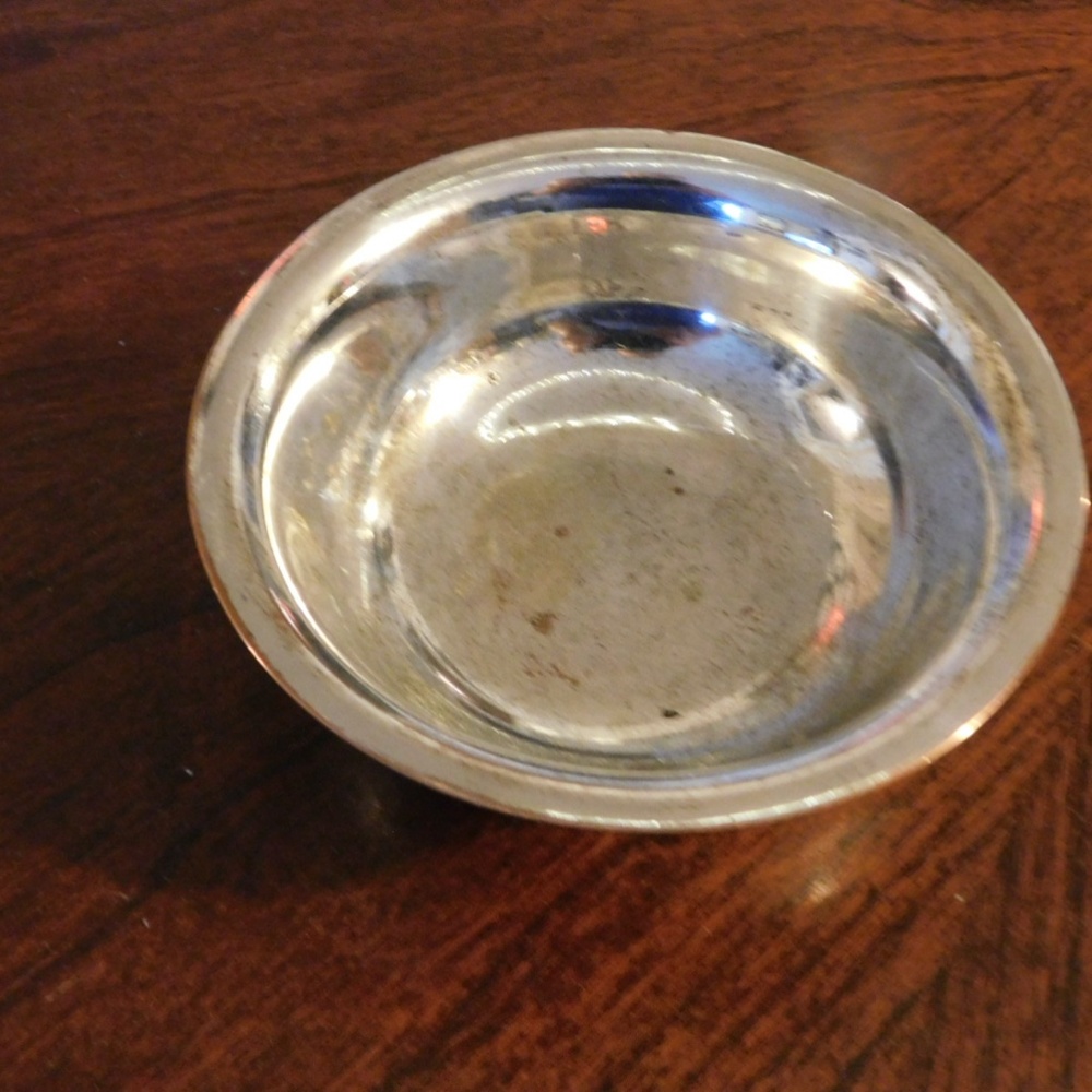 Roslyn Silver on Copper Bowl on Pedastal